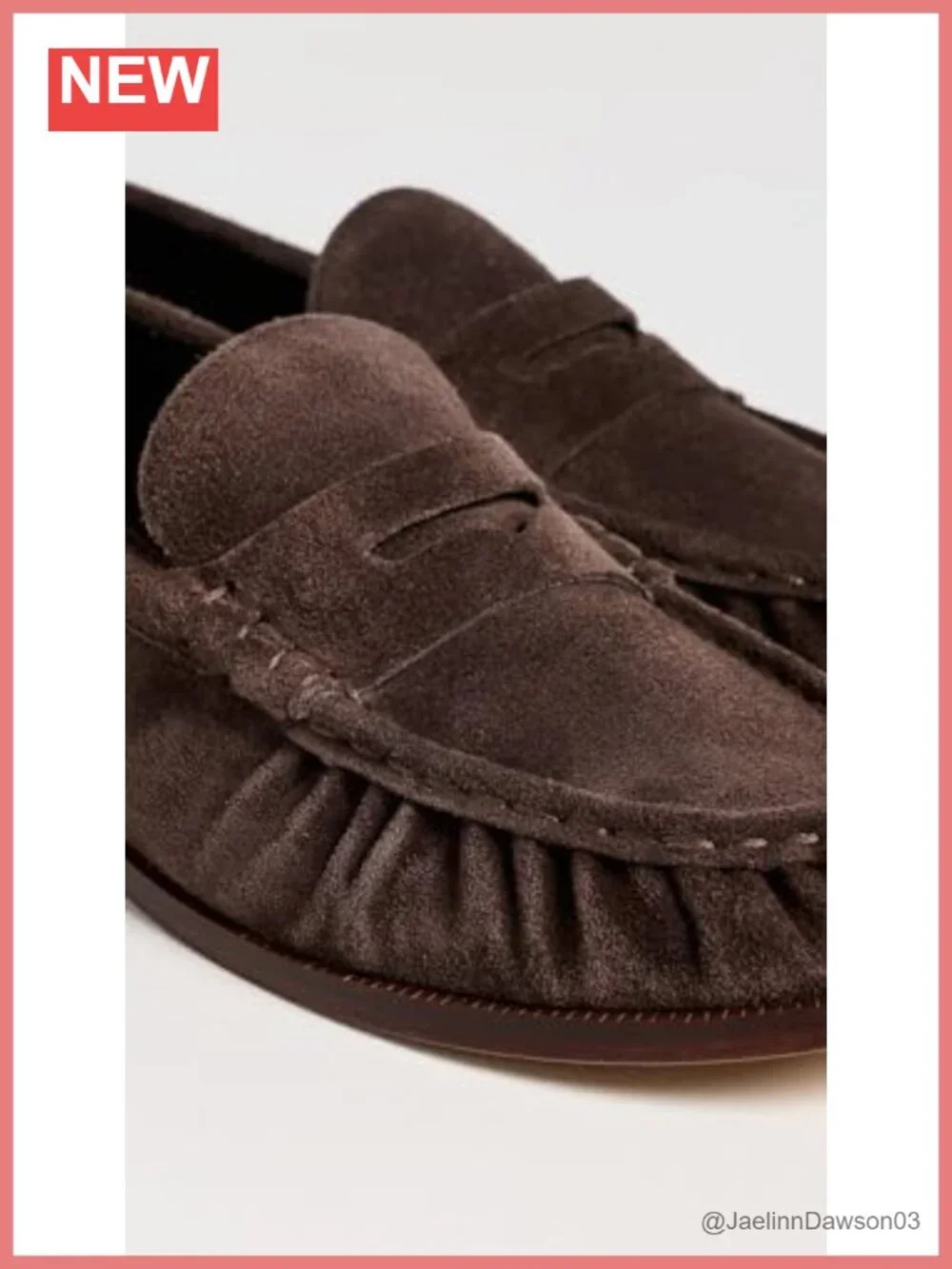 Women's Suede Moc Toe Loafers Slip On Penny Strap